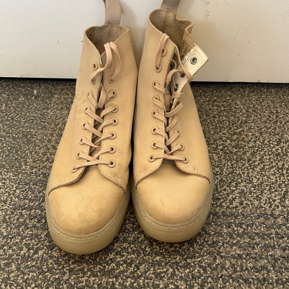 Dr. Martens Tan Leather Boots